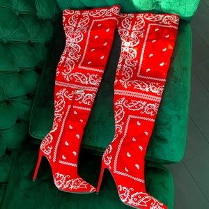 High heels high tights boots